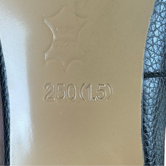 Jady Rose Black Leather Lucite Crystal Heel Loafers Size 8 NWOT - Picture 6 of 8